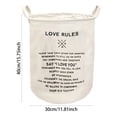 thumbnail image 2 of BKER Patterned Linen Laundry Hamper Without Lid Large Open Top Dirty Stylish And Breathable Fabric For Bedroom Or Bathroom Easy And Durable Design, 2 of 5
