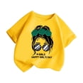 thumbnail image 3 of Hauts de Danse pour Enfants Filles T-Shirt Manches Longues Enfants Filles Mignon Graphique Imprimé Col Rond Manches Courtes Tee Été Décontracté T-Shirt Hauts, 3 of 5