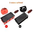 thumbnail image 3 of Yeacher Cheese Raclette Set Cheese Melter Pan Non-Stick Raclette Grill Set Portable Candlelight Raclette with Spatula Home Metal Kitchen Grilling Tool with Wood Handle, 3 of 8