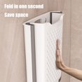 thumbnail image 4 of SLYNSHome Compact Laundry Basket,Plastic Collapsible Laundry Hamper Wall Mounted Portable Hanging Storage & Organization Container - White, 4 of 7