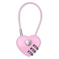 thumbnail image 1 of Langgg 2-Piece Heart-Shaped Combination Lock, Heart-Shaped Combination Durable, For Storage Day and Outdoor Combination pink 06U(50CM), 1 of 6