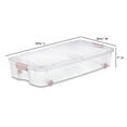 thumbnail image 2 of Sterilite 62 Liter Ultra™ Wheeled Underbed Storage Box - Pink, 2 of 9