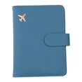 thumbnail image 1 of Passports Cover,PU Leather Passports Holder Pouch Blue, 1 of 8