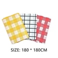 thumbnail image 2 of TIELUTT Nappe à Carreaux Huile Usage Intensif Essuyage Napperons de Table à Manger pour 4 Ensemble de Table à Manger pour 4 Ensemble de Salle à Manger Table et 4 Chaises Napperons Ronds d'Automne Napperon de Table pour Bébé d'Intérieur pour Table Ronde, 2 of 4