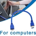 thumbnail image 2 of 30cm/100cm USB 3.0 A Male to Micro B Cable For Mobile Hard Drive HDD B1X0, 2 of 8