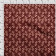 thumbnail image 3 of oneOone Polyester Lycra Fabric Leaves & Floral Block Printed Fabric 1 Yard 56 Inch Wide, 3 of 4