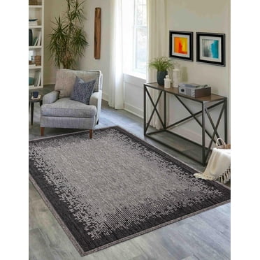 ECARPET Edge Contemporary/Modern Area Rug for living room, bedroom, dining room, entrance, hallway and more.