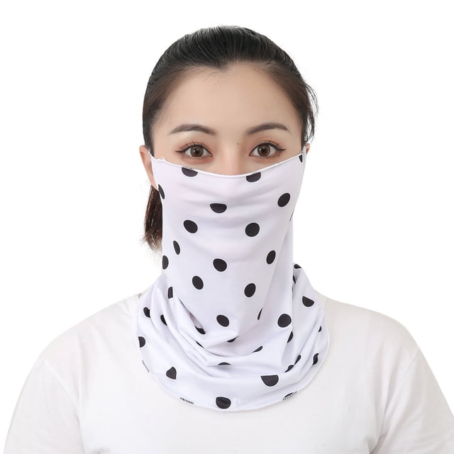 Women Men Scarf Mask Bandana with Ear Loops Sun Protection Outdoors Face Mask