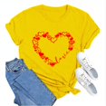 thumbnail image 2 of T-Shirts de la Saint-Valentin pour Femmes, T-Shirts Graphiques Cœur d'Amour, T-Shirts Graphiques Mignons pour Adolescentes, T-Shirts Décontractés Imprimés pour la Saint-Valentin, T-Shirt Col Rond Imprimé, Chandail pour Femmes, 2 of 8