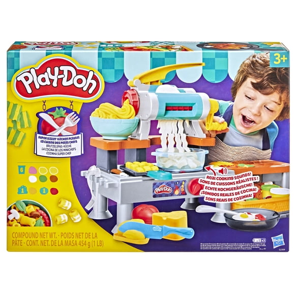 Play-Doh Super Sizzlin' Kitchen Playset, Cooking Toy Sounds, Kids Arts & Crafts 3+