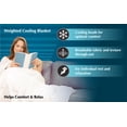 thumbnail image 3 of Bell + Howell Cooling Comfort Weighted Blanket 12 lb Full/Queen 48” x 72” Breathable Glass Beads Machine Washable, 3 of 5