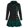 thumbnail image 2 of Simua Fashion Women's Plus Size Long Sleeve Cowl Neck Tunic Color Block Pullover Sweatshirt, 2 of 6