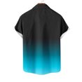 thumbnail image 3 of fatyb Button down Shirts for Men Short Sleeve Lightweight Beach Shirts Summer Gradient Collar Blouses, 3 of 4