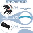 thumbnail image 3 of Uxcell Resistance Tube Bands, 20 lbs Stackable Single Resistance Band Exercise Band Stretch Band for Working Out Man Home, Blue, 3 of 5