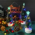 thumbnail image 4 of Birdeem Mini Small Christmas Tree with Led Color White Christmas Tree Christmas Decoration Desktop Ornament Gift Green Cedar, 4 of 9