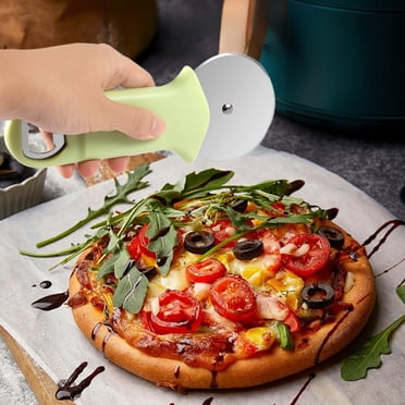 XYAIYT Coupe-Pizza en Acier Inoxydable avec Poignée Ergonomique, Roue à Pizza Robuste pour une Coupe et un Nettoyage Faciles, Outil de Cuisine Adapté aux Passionnés de Pâtisserie et aux Amateurs de Pizza (Vert)