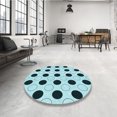 thumbnail image 4 of Ahgly Company Tapis d'Aire Rectangulaire Transitionnel Vert Pierre Aigue-Marine pour Intérieur, Lavable à la Machine, 6 Pieds x 9 Pieds, 4 of 7