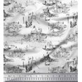 thumbnail image 1 of Soimoi Toile de Coton Yacht & Architecture Structure Architecture Tissu Imprimé par Yard 56 Pouces de Large, 1 of 3