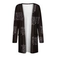 thumbnail image 5 of CEHVOM Blouse Décontractée à Manches Longues Imprimée pour Femme avec Poche Cardigan Manteau Liquidation, 5 of 5