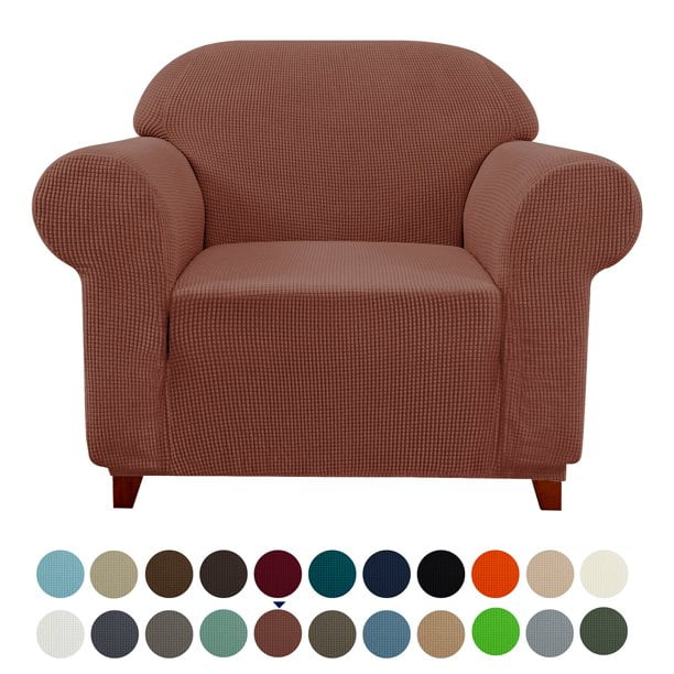 Subrtex Housse de Canapé Extensible 1 Pce Antidérapante, Motif à Grille Texturée