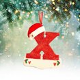 thumbnail image 3 of XZNGL Christmas Little Red Hat Letter Pendant DIY Writable Name 26 Letter Pendant 5PCS, 3 of 8