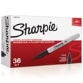 thumbnail image 1 of Marqueurs permanents Sharpie, pointe fine, noir, 36 unités, 1 of 6