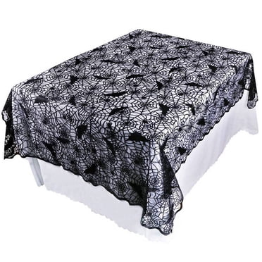 Halloween Tablecloth Decorative Cobweb Festival Lace Tablecloth Table Cover