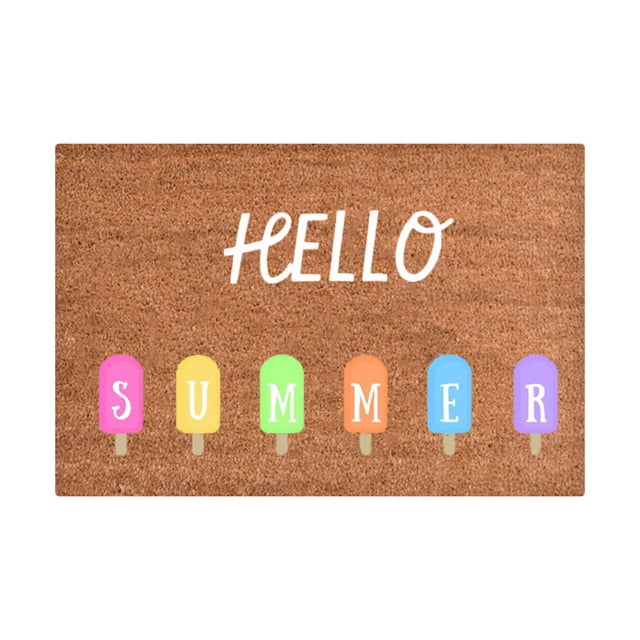 Coir Doormat Holder Front Door Mat Outside Entrance Spring Rug Summer Home Decor Outdoor Door Mat Indoor Entrance and Outside Doormat Mats for Entrance High Traffic Areas Entry, 16x24 Inch