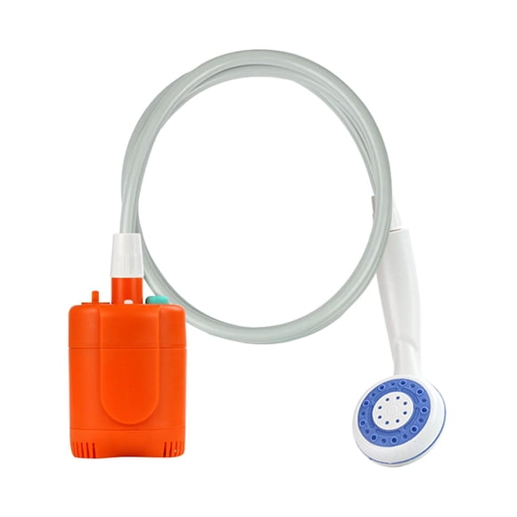 koolsoo Douche de Camping Portable Pompe de Douche de Camping Extérieure Pomme de Douche Rechargeable pour Orange