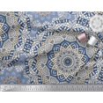 thumbnail image 2 of Soimoi Poly Georgette Fabric Moroccan & Mandala Kaleidoscope Decor Fabric Printed Yard 42 Inch Wide, 2 of 3