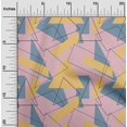 thumbnail image 1 of oneOone Georgette Viscose Fabric Rectangle & Triangle Geometric Print Fabric By The Yard 42 Inch Wide, 1 of 4