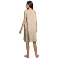 thumbnail image 4 of Moomaya Printed Sleeveless Nightdress For Ladies Button Placket Nightwear, 4 of 6