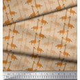 thumbnail image 2 of Soimoi Crepe Silk Fabric Giraffe Kids Print Fabric by Yard 42 Inch Wide, 2 of 3
