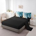 thumbnail image 3 of YST Blue Beige Brown Ombre 7-Piece Geometric Stripe Bedding Set, Queen Size Comforter Set, Aesthetic Wave Pattern, 3 of 4