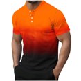 thumbnail image 1 of Plebaso T-shirts de Mode pour Hommes à Boutons, Manches Courtes, Chandails à Enfiler, Chemises d'Été Décontractées Basiques, T-Shirts, Hauts pour Hommes, 1 of 6