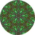 thumbnail image 1 of Ahgly Tapis d'Intérieur Lavable en Machine Carré Vert Forêt Foncé, 3 Pieds Carré, 1 of 7