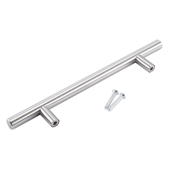 20Pcs Pack 200mm Stainless Steel T Bar Handle Pull Knob For Kitchen Door Cabinet, Modern Design, Easy To Install, Durable And Reliable