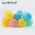 thumbnail image 1 of Light Ball Cotton Decoration String Light Hanging String Lamp for Party Wedding  3pcs Batteries  Flashing  Green, 1 of 10