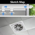 thumbnail image 2 of Stainless Steel Exhaust Fan Wall Mounted Ventilation Fan for Kitchen Bathroom, 2 of 5