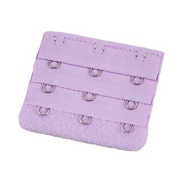 Maoww Extension Strap Bra Extender Buckle 3 Hook Women Accessories Practical Elastic Multicolor Clips Tight 3 Rows Underwear purple