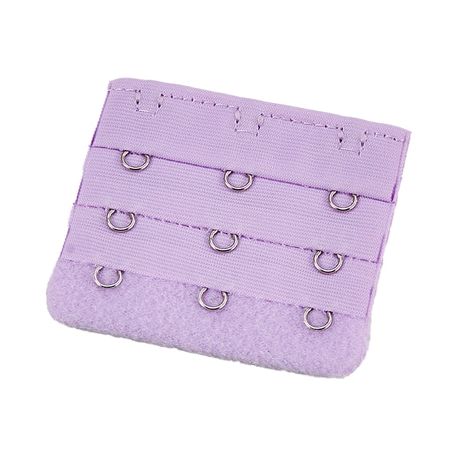 Extension Strap Bra Extender Buckle 3 Hook 3 Rows 3 Hook Women Accessories Practical Elastic Multicolor Clips Tight 3 Rows Underwear purple