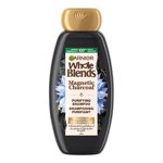 Garnier Mélanges entiers Shampooing de purification de charbon magnétique pour scalp gras, hydrate les extrémités sèches jusqu'à 48-Hours, avec le charbon de bois
