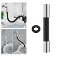 thumbnail image 3 of GUOOL Kitchen Faucet Extension Pipe 360  degree Rotary Bathroom Sink Extension Tube for Kitchen Sink 20cm Black, 3 of 9