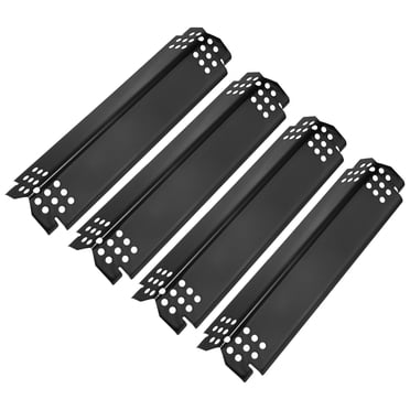 Unique Bargains 4 Pack Grill Heat Plates Replacement Parts 14.6" Porcelain Steel Burner Covers
