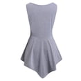 thumbnail image 4 of Timegard Womens Plus Size Tank Tops Lace Round Neck Irregularly Bottom Loose Tunic Tops Comfy Casual, 4 of 4
