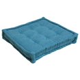 thumbnail image 2 of 25-inch Square Corder Floor Pillow with Button Tufts, 2 of 2