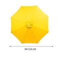 thumbnail image 2 of Parasol de Terrasse Extérieur Grand de 118 Pouces à 6 Baleines, Parasol de Marché pour Table – Résistant aux UV, Parasol de Piscine 190T Robuste et Imperméable, Toile de Remplacement pour Parasol, Housse Supérieure de Remplacement (Cadre Non Inclus), 2 of 6