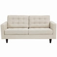 thumbnail image 2 of Modway Empress Modern Upholstered Fabric Tufted Loveseat in Beige, 2 of 5