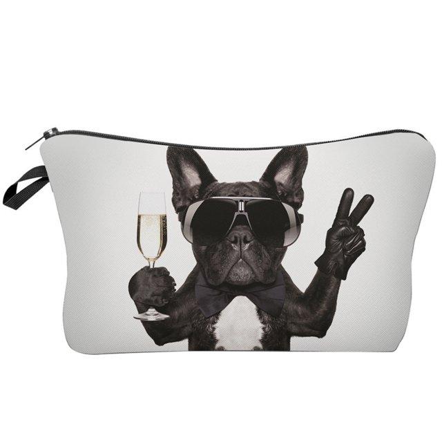 Cosmetic Bag Cartoon Printing Polyester Makeup Bag Toiletry Bag Cosmetic Pouch