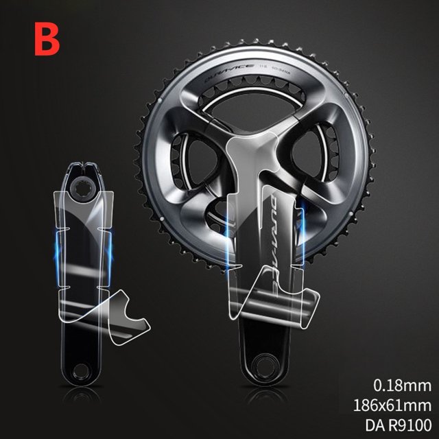 Bgsha Bicycle Crank Protector Stickers Decals Road Bike Adhesive TPH For-SRAM/SHIMAN0